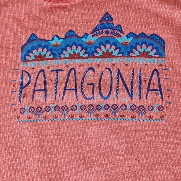 Patagonia Hoodie Mens Small Coral Mandala Mountain Logo Pullover 39500 SP17 - Picture 8 of 11